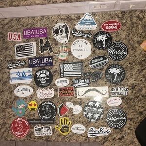 15 random brandy melville stickers